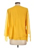 Thalia Sodi 100% Polyester Yellow 3/4 Sleeve Blouse Size L - photo 2