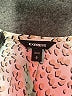 Express 100% Polyester Animal Print Ivory Long Sleeve Blouse Size S - photo 7