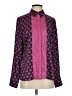 Julie Brown 100% Polyester Polka Dots Pink Long Sleeve Blouse Size 4 - photo 1