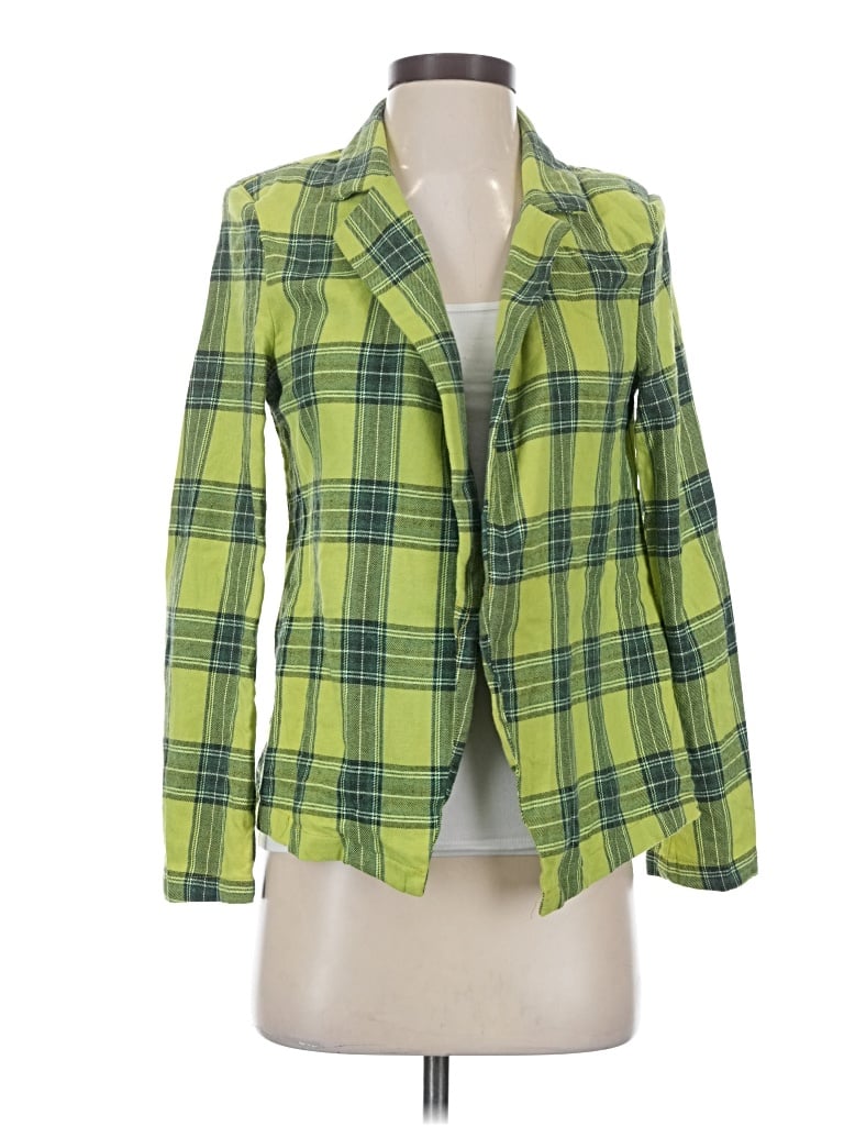 Pre-owned Shein Blazer Jacket In Green