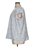 Ellos 100% Cotton Blue Gray Short Sleeve Blouse Size 1X - photo 5