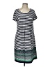 Perceptions Graphic Green Casual Dress Size L - photo 1