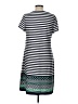 Perceptions Graphic Green Casual Dress Size L - photo 2