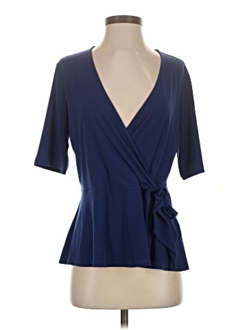 Susan Graver Short Sleeve Blouse (view 1)