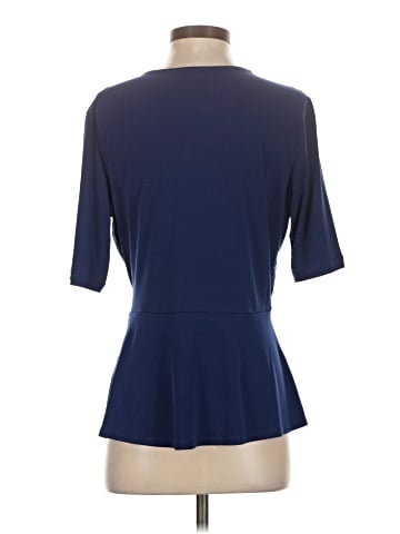 Susan Graver Short Sleeve Blouse (view 2)