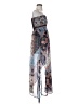 Stiletto's 100% Polyester Paisley Blue Cocktail Dress Size S - photo 4