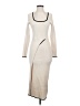 Shein 100% Polyester Ivory Casual Dress Size 4 - photo 1
