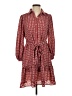 Max Studio 100% Polyester Print Burgundy Casual Dress Size S - photo 1