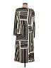 Ann Taylor Stripes Black Casual Dress Size 10 (petite) - photo 1
