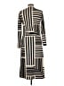 Ann Taylor Stripes Black Casual Dress Size 10 (petite) - photo 2