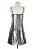 Allegra K 100% Polyester Metallic Silver Cocktail Dress Size S - photo 2