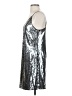 Allegra K 100% Polyester Metallic Silver Cocktail Dress Size S - photo 5