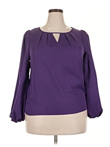 Shein Curve Long Sleeve Blouse (view 1)