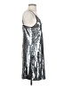 Allegra K 100% Polyester Metallic Silver Cocktail Dress Size S - photo 4