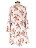 Blue B 100% Rayon Floral Ivory Romper Size S - photo 2
