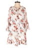 Blue B 100% Rayon Floral Ivory Romper Size S - photo 1