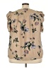 Blousology Tan Sleeveless Blouse Size 3X - photo 2