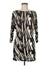Geri C. Animal Print Black Casual Dress Size M - photo 1