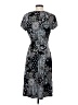 Connected Apparel Paisley Black Casual Dress Size S (estimated) - photo 2