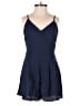 Lulus 100% Polyester Solid Blue Romper Size XS - photo 1