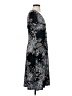 Connected Apparel Paisley Black Casual Dress Size S (estimated) - photo 4
