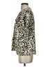 Shein Animal Print Ivory Short Sleeve Blouse Size 4 - photo 5