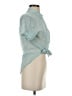 Theory 100% Cotton Teal Short Sleeve Blouse Size S - photo 4