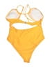 Unbranded Solid Yellow One Piece Swimsuit Size XL - photo 2