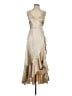 Birdy Grey Metallic Tan Cocktail Dress Size S - photo 1