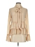 Rachel Parcell 100% Polyester Tan Long Sleeve Blouse Size XS - photo 1