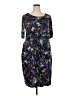 Connected Apparel Print Purple Cocktail Dress Size 20 - photo 1