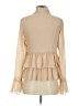 Rachel Parcell 100% Polyester Tan Long Sleeve Blouse Size XS - photo 2