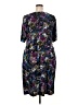 Connected Apparel Print Purple Cocktail Dress Size 20 - photo 2