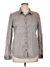 Halogen 100% Cotton Houndstooth Gray Long Sleeve Button-Down Shirt Size XL - photo 1
