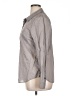Halogen 100% Cotton Houndstooth Gray Long Sleeve Button-Down Shirt Size XL - photo 5