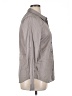 Halogen 100% Cotton Houndstooth Gray Long Sleeve Button-Down Shirt Size XL - photo 4