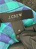 J.Crew 100% Cotton Checkered-gingham Teal Long Sleeve Button-Down Shirt Size 4 - photo 7