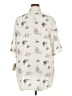 Lularoe 100% Rayon Print Ivory 3/4 Sleeve Button-Down Shirt Size 3X - photo 2