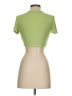 Shein Green Short Sleeve Turtleneck Size 4 - photo 2