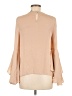 Milly Tan Long Sleeve Silk Top Size 6 - photo 2