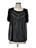 Boundary & Co. Black Short Sleeve Blouse Size L - photo 1