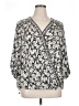 Max Studio 100% Polyester Silver 3/4 Sleeve Blouse Size 1X - photo 1