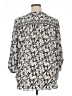 Max Studio 100% Polyester Silver 3/4 Sleeve Blouse Size 1X - photo 2