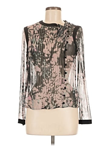 Adam Lippes Long Sleeve Silk Top (view 1)