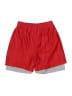 Athletech 100% Polyester Color Block Red Athletic Shorts Size 6 - photo 1