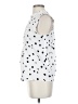Ann Taylor LOFT 100% Rayon Polka Dots White Sleeveless Button-Down Shirt Size S - photo 5