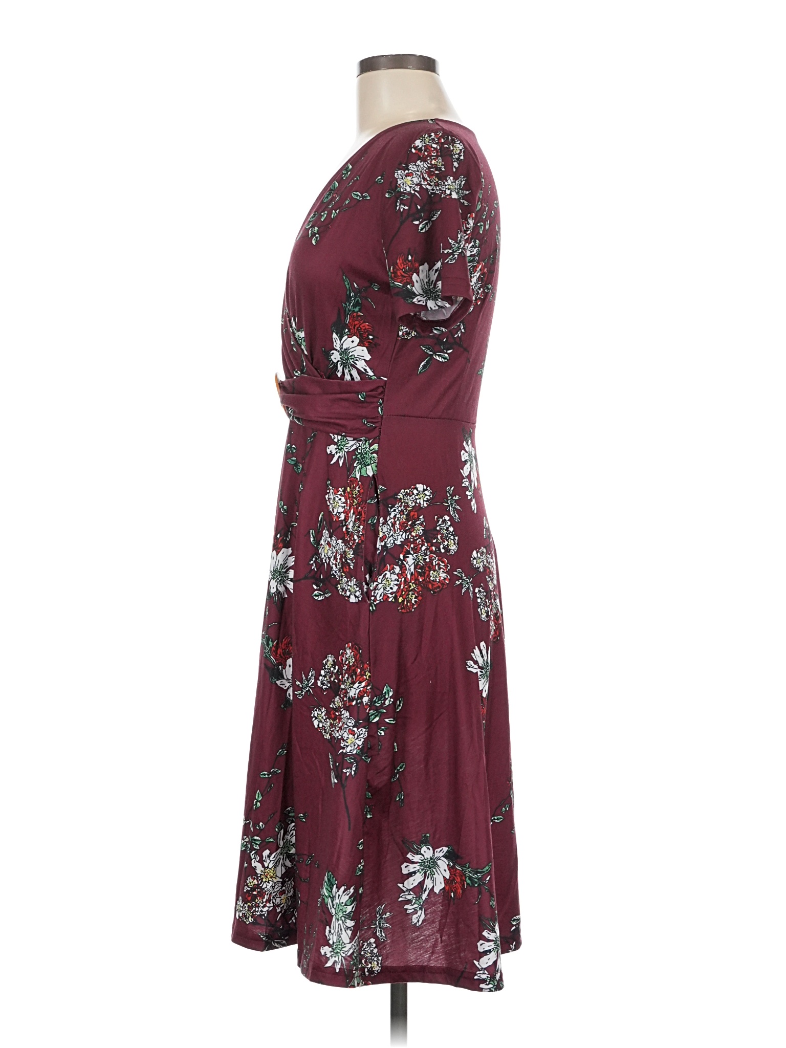 old navy burgundy floral dress Angela  Unspeakable Joy Boutique