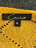 Cecico 100% Acrylic Chevron-herringbone Yellow Pullover Sweater Size M - photo 7