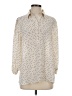 Max Studio 100% Polyester Polka Dots Ivory Long Sleeve Blouse Size S - photo 1