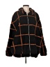 Express 100% Polyester Plaid Brown Black Coat Size Med - Lg - photo 1